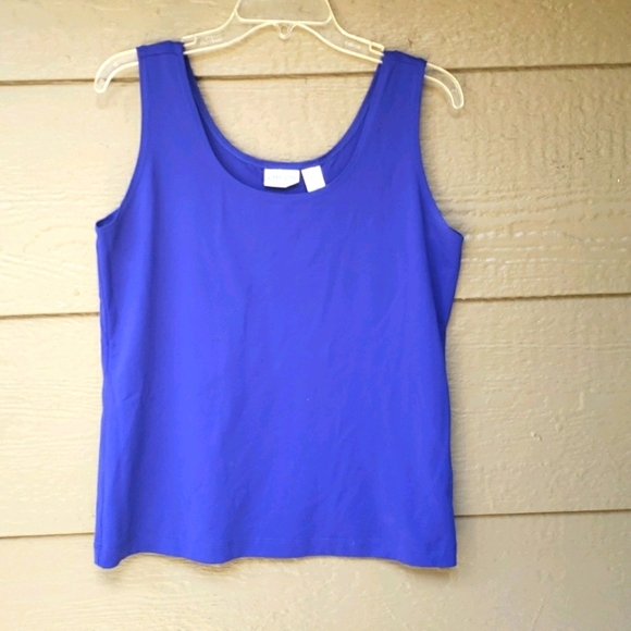 Chicos blue casual stretch nylon tank top - Picture 1 of 5